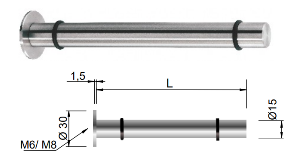 Edelstahl Tablarträger